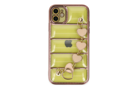 Newface iPhone 11 Kılıf Berlin Elcekli Silikon - Rose