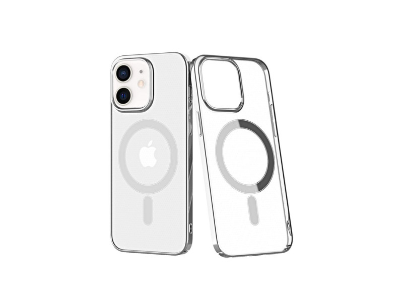 Newface iPhone 11 Kılıf Element Magneticsafe Sert Kapak - Gümüş