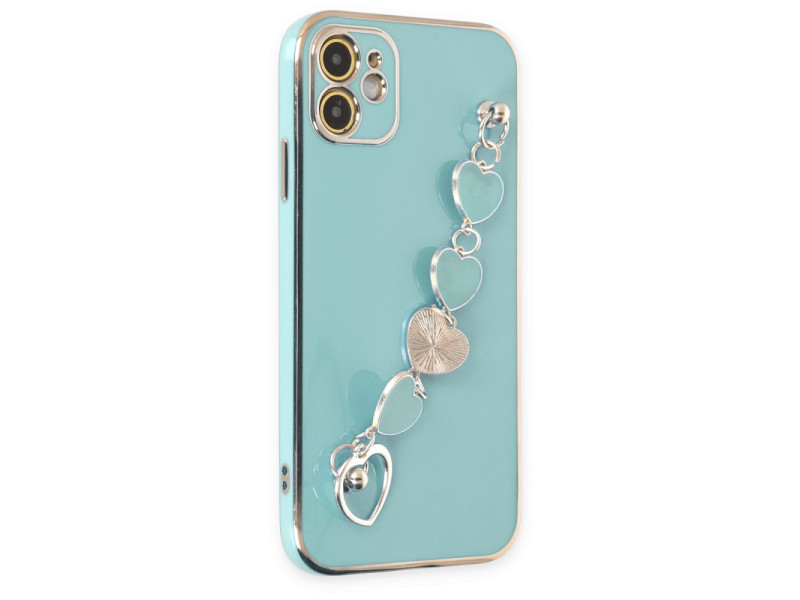 Newface iPhone 11 Kılıf Esila Silikon - Su Yeşili