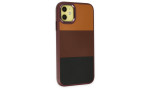 Newface iPhone 11 Kılıf King Kapak - Bordo-Siyah