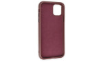 Newface iPhone 11 Kılıf King Kapak - Bordo-Siyah