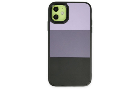 Newface iPhone 11 Kılıf King Kapak - Lila-Siyah