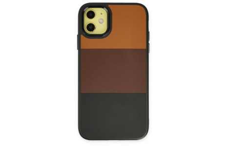 Newface iPhone 11 Kılıf King Kapak - Taba-Siyah