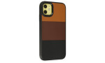 Newface iPhone 11 Kılıf King Kapak - Taba-Siyah
