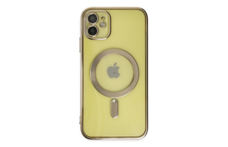 Newface iPhone 11 Kılıf Kross Magneticsafe Kapak - Gold