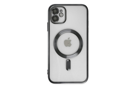 Newface iPhone 11 Kılıf Kross Magneticsafe Kapak - Siyah