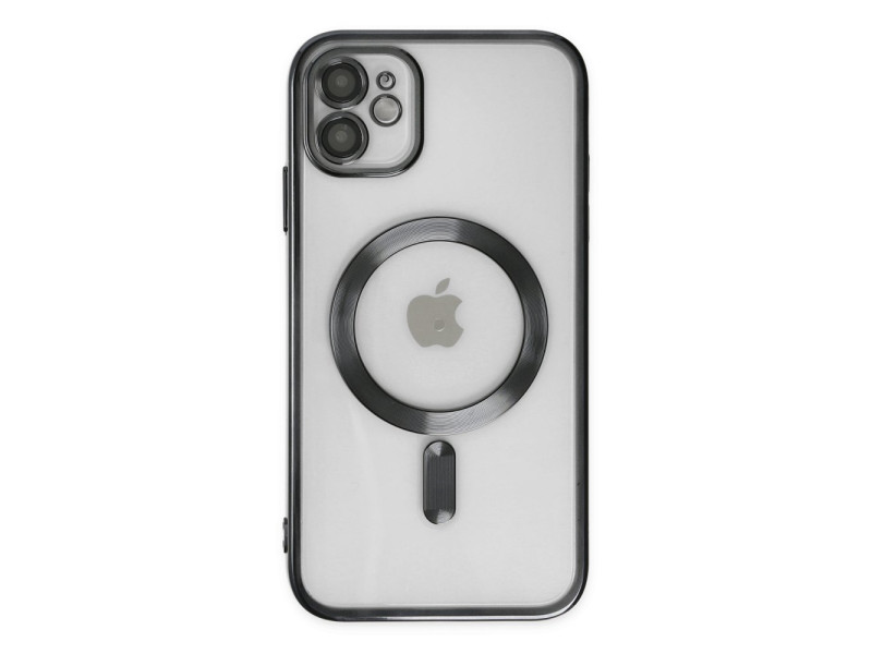Newface iPhone 11 Kılıf Kross Magneticsafe Kapak - Siyah