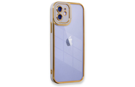 Newface iPhone 11 Kılıf Liva Lens Silikon - Lila