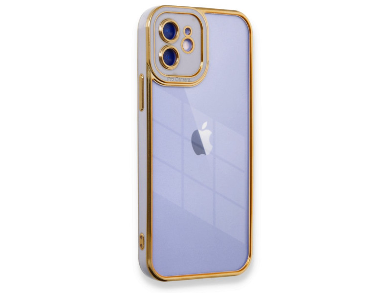 Newface iPhone 11 Kılıf Liva Lens Silikon - Lila