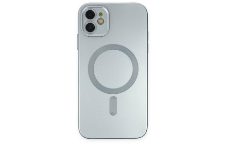 Newface iPhone 11 Kılıf Moshi Lens Magneticsafe Silikon - Sierra Blue