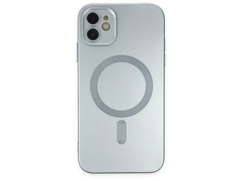Newface iPhone 11 Kılıf Moshi Lens Magneticsafe Silikon - Sierra Blue