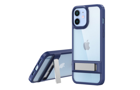 Newface iPhone 11 Kılıf Rolet Stand Kapak - Lacivert