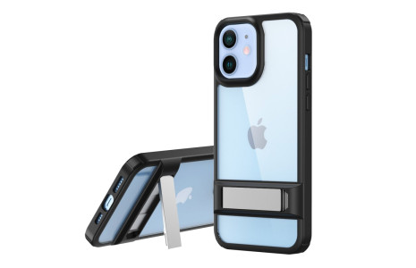 Newface iPhone 11 Kılıf Rolet Stand Kapak - Siyah