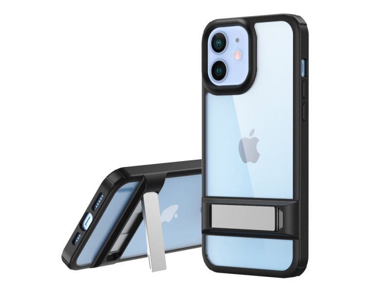 Newface iPhone 11 Kılıf Rolet Stand Kapak - Siyah
