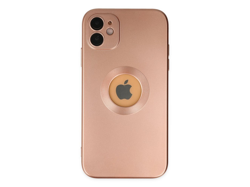 Newface iPhone 11 Kılıf Vamos Lens Silikon - Rose Gold