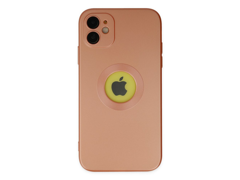 Newface iPhone 11 Kılıf Vamos Lens Silikon - Turuncu
