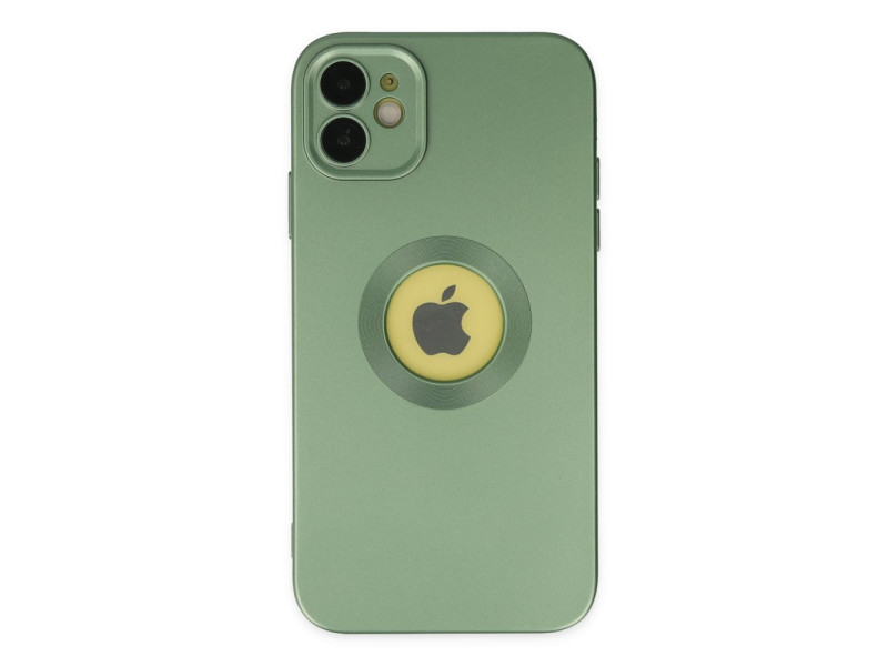 Newface iPhone 11 Kılıf Vamos Lens Silikon - Yeşil