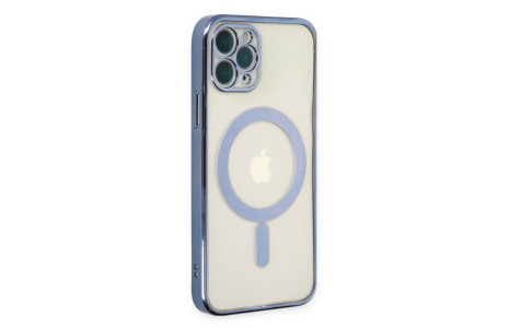 Newface iPhone 11 Pro Kılıf Magneticsafe Lazer Silikon - Sierra Blue