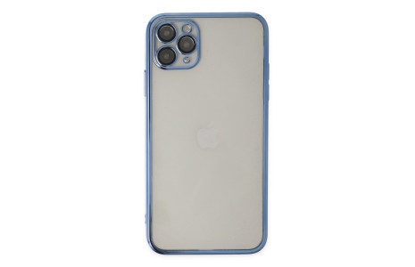 Newface iPhone 11 Pro Kılıf Razer Lensli Silikon - Açık Mavi
