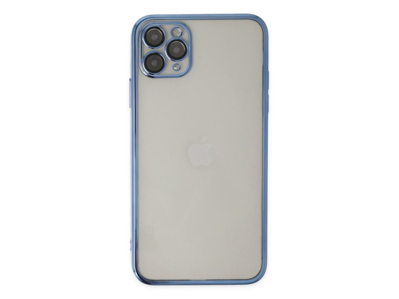 Newface iPhone 11 Pro Kılıf Razer Lensli Silikon - Açık Mavi