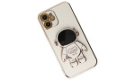 Newface iPhone 12 Kılıf Aston Stand Silikon - Beyaz