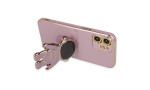 Newface iPhone 12 Kılıf Aston Stand Silikon - Mor