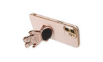 Newface iPhone 12 Kılıf Aston Stand Silikon - Pembe