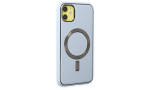 Newface iPhone 12 Kılıf Coco Deri Magneticsafe Silikon - Sierra Blue