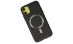 Newface iPhone 12 Kılıf Coco Deri Magneticsafe Silikon - Siyah