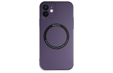 Newface iPhone 12 Kılıf Jack Magneticsafe Lens Silikon - Mor