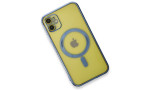 Newface iPhone 12 Kılıf Magneticsafe Lazer Silikon - Sierra Blue
