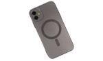 Newface iPhone 12 Kılıf Moshi Lens Magneticsafe Silikon - Füme