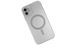 Newface iPhone 12 Kılıf Moshi Lens Magneticsafe Silikon - Gümüş