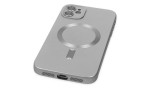 Newface iPhone 12 Kılıf Moshi Lens Magneticsafe Silikon - Gümüş