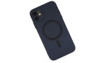 Newface iPhone 12 Kılıf Moshi Lens Magneticsafe Silikon - Lacivert
