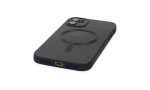 Newface iPhone 12 Kılıf Moshi Lens Magneticsafe Silikon - Lacivert