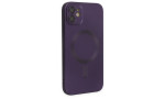 Newface iPhone 12 Kılıf Moshi Lens Magneticsafe Silikon - Mor