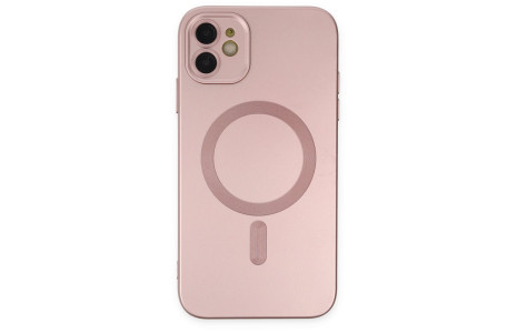 Newface iPhone 12 Kılıf Moshi Lens Magneticsafe Silikon - Rose Gold