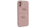 Newface iPhone 12 Kılıf Moshi Lens Magneticsafe Silikon - Rose Gold