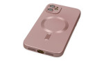 Newface iPhone 12 Kılıf Moshi Lens Magneticsafe Silikon - Rose Gold