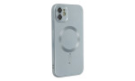 Newface iPhone 12 Kılıf Moshi Lens Magneticsafe Silikon - Sierra Blue