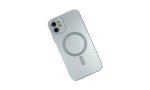 Newface iPhone 12 Kılıf Moshi Lens Magneticsafe Silikon - Sierra Blue