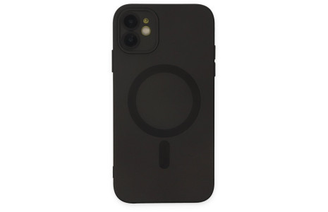 Newface iPhone 12 Kılıf Moshi Lens Magneticsafe Silikon - Siyah