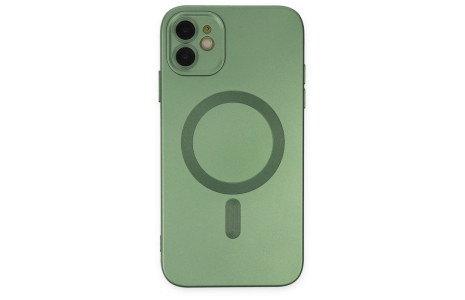 Newface iPhone 12 Kılıf Moshi Lens Magneticsafe Silikon - Yeşil