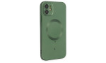 Newface iPhone 12 Kılıf Moshi Lens Magneticsafe Silikon - Yeşil