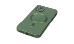 Newface iPhone 12 Kılıf Moshi Lens Magneticsafe Silikon - Yeşil