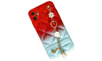 Newface iPhone 12 Kılıf Mozart Elcekli Silikon - Kırmızı