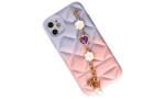 Newface iPhone 12 Kılıf Mozart Elcekli Silikon - Pembe