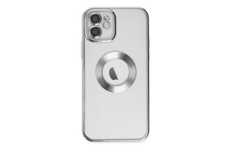 Newface iPhone 12 Kılıf Slot Silikon - Gümüş