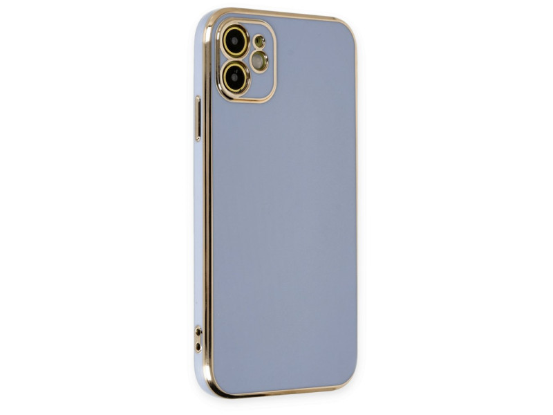 Newface iPhone 12 Kılıf Volet Silikon - Mavi